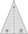 Creative Grids Spider Web Triangle Quilting Ruler Template  CGRKA6