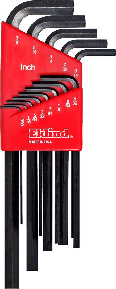 EKLIND 10213 HexL Key allen wrench  13pc set SAE Inch Sizes 05038 Long series