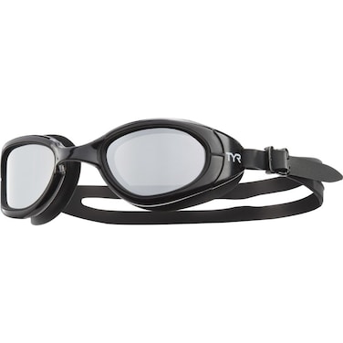 TYR Special Ops 20 Swim Goggles with Polarized AntiFog Lenses for Men and Women Black