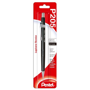 Pentel Sharp Automatic Pencil 05mm Black Barrel 1 Pack P205BPK6