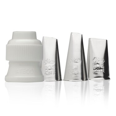 Ateco Stainless Steel Rose Piping Tip Silver