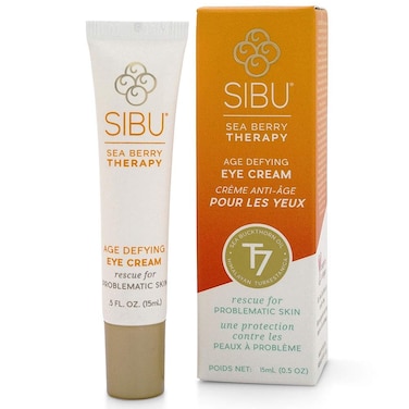 sibu AgeDefying Eye Cream Made with Premium Himalayan Sea Buckthorn  Hyaluronic Acid 05 oz  Smooths Eye Wrinkles  Reduces Puffiness
