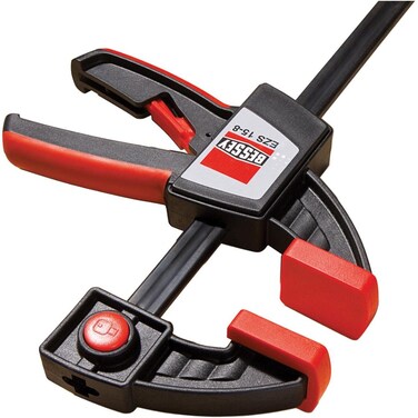 BESSEY EZS Series 6 in Trigger Style Clamp EZS158  445 lb Clamping Force  Fast Acting One Hand Woodworking Clamps for Wood working Carpentry Home Improvement DIY Construction Projects