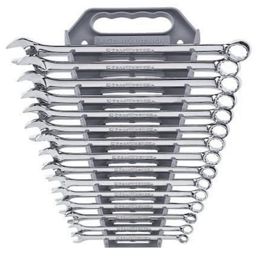 GEARWRENCH 15 Pc 12 Pt Combination Wrench Set Long Pattern Metric  81902