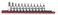 GEARWRENCH 12 Pc 38 Drive Hex Bit Socket Set SAE  80581