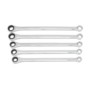 GEARWRENCH 5 Pc GearBox 12 Pt XL Double Box Ratcheting Wrench Set Metric  85987