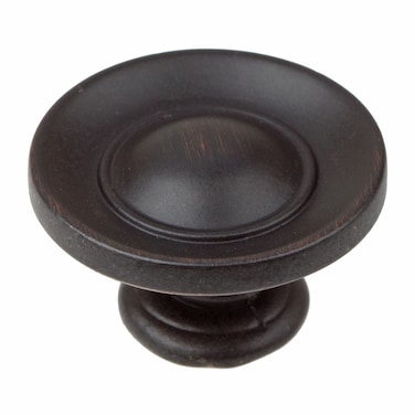 GlideRite Hardware 5105ORB10 1 Round Ring Cabinet Knob 10 Pack Small Oil Rubbed Bronze