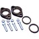Grundfos 519604 Cast Iron Flange Set for UP Series Circulator Pumps112 NPT Black
