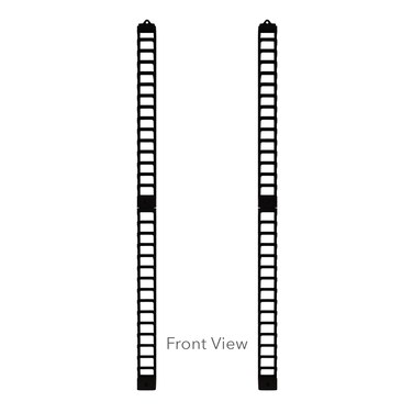 Atlantic Media Stix WallMount CDDVD Media Storage Rack 4pack PN 62735674 in Black