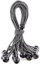 Kotap BB11B Ball Bungee Cord HeavyDuty  Versatile Indoor  Outdoor Tarp TieDown Organize  Secure 11 Inch Black 25 Pack