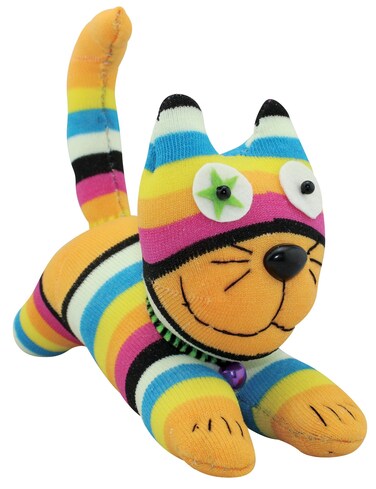 Janlynn Sock Animal Kit Claire The Cat