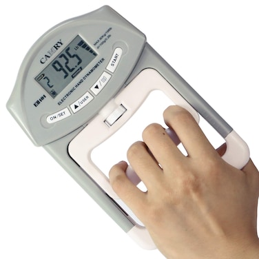 CAMRY Digital Hand Dynamometer Grip Strength Measurement Meter Auto Capturing Electronic Hand Grip Power 198 Lbs  90 Kg
