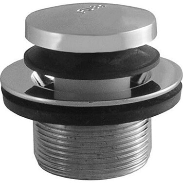 LDR Industries 502 5108CP Toe Style Touch Bathtub Drain Stopper Chrome