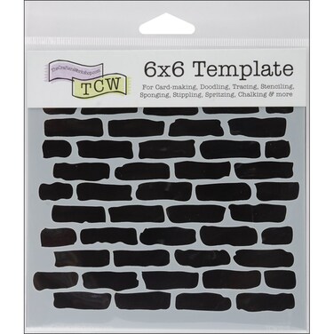 Crafters Workshop Crafters Workshop Template 6 by 6Inch Bricks