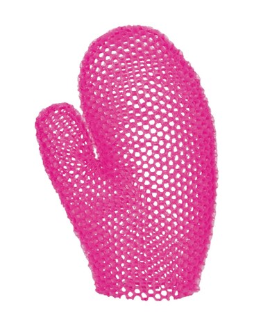 Supracor Stimulite Bath Mitt  Exfoliating Glove Honeycomb Face and Body Scrubber Spa and Shower Loofah Firm Texture Magenta