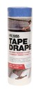 Trimaco 396490 Easy Mask Tape  Drape PreTape Masking Film with 14 day Blue PerfectEdge Tape 24m x 22m
