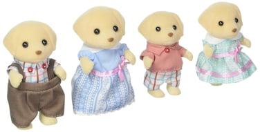 Calico Critters Yellow Labrador Family Dolls Dollhouse Figures Collectible Toys