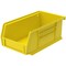 AkroMils 30220 AkroBins Plastic Hanging Stackable Storage Organizer Bin 7Inch x 4Inch x 3Inch Yellow 24Pack