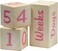 Portrait Prop Age Blocks  Pink  2 Number Blocks  Made in USA