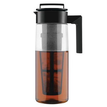 Takeya Premium Quality Iced Tea Maker with Patented Flash Chill Technology Made in the USA BPA Free 2 Qt Black