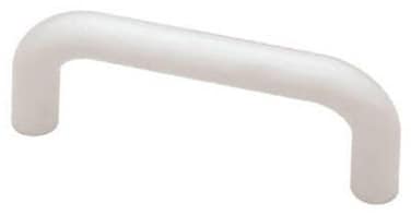 Brainerd P604AAVWC7 3Inch Plastic Kitchen or Furniture Cabinet Hardware Drawer Handle Wire Pull White