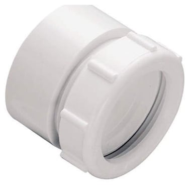 Keeney 95K 112Inch Slip Joint by 112Inch PVC Marvel Connector Schedule 40 White