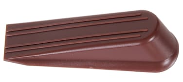 Hardware Essentials 851338 Floor Door Stops Wedges Brown 3  2 Pack