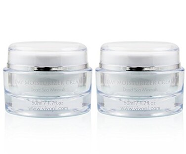 Vivo Per Lei Day Cream  Dead Sea Face Cream for Dull Dry Skin  Moisturizing Day Cream with Shea Butter  Non Greasy Day Moisturizer  Hydrating Face Cream for Women Pack of 2