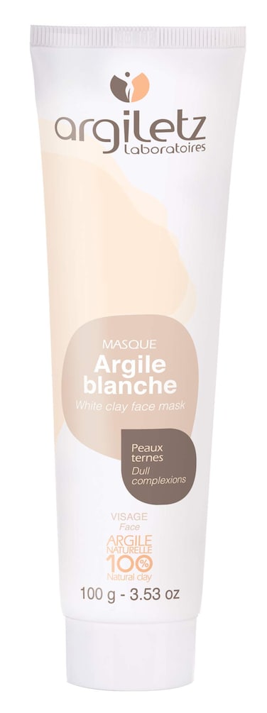Argiletz white clay face mask for dull skin 100g  353 floz 100 sourced and produced in France Finest grade of clay