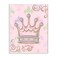 The Kids Room by Stupell Crown with Fleur de Lis on Pink Background Rectangle Wall Plaque