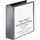 Business Source 26962 Locking DRing View Binder3Inch Capacity11Inch x812Inch Black