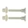 Eastman 40210 White Nylon Closet Bolt 212 inch 1Pair 212 2 Count