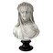 Design Toscano Veiled Maiden Indoor Bust Statue 9 Inches Wide 14 Inches Tall Handcast Polyresin Antiqued White Finish with a Black Painted Base