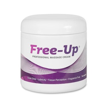 FreeUpProfessional Massage Cream FragranceFree Great Glide Lubricity Tissue Perception Perfect for Physical Therapy Massage Versatile NonGreasy 16 Oz Jar