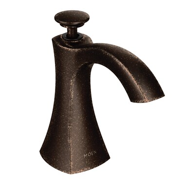 Moen S3948ORB Transitional Deck Mounted Kitchen Soap Dispenser with Above the Sink Refillable Bottle Oil Rubbed Bronze