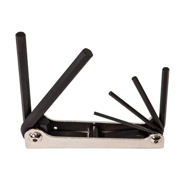 Klein Tools 70580 Folding Hex Key Set 6Key Metric Sizes