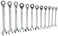 GEARWRENCH 12 Piece Reversible Ratcheting Combination Wrench Set  Metric  12 Point  9620N