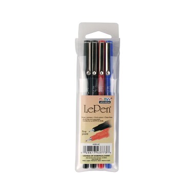 Le Pen 03mm Point Set 4PkgBasic