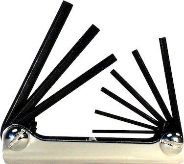 EKLIND 20912 Steel Handle Foldup Hex Key allen wrench  9pc set SAE Inch Sizes 050316