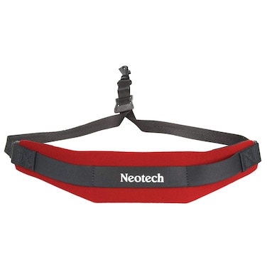 Neotech Saxophone Strap  Regular  Made In USA Swivel Hook Neck Strap for Saxophone Clarinets English Horns  More  Comfortable Neoprene Instrument Neck Strap Red