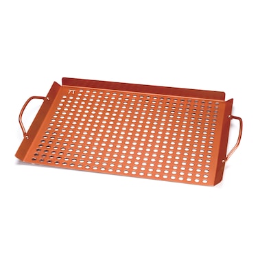 Outset QN71 Large Grill Grid with Handles Copper NonStick