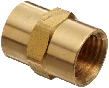 Anderson Metals  5610304 Brass Pipe Fitting Coupling 14 x 14 Female Pipe