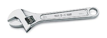 SK Tools USA 10 Adjustable Chrome Wrench 118 Jaw Capacity  8010