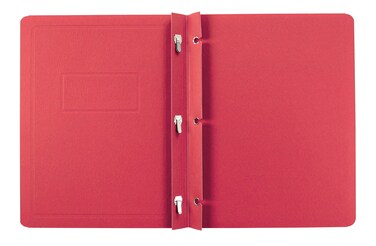 Oxford Title Panel and Border Front Report Covers Red Letter Size 25 per Box 52511