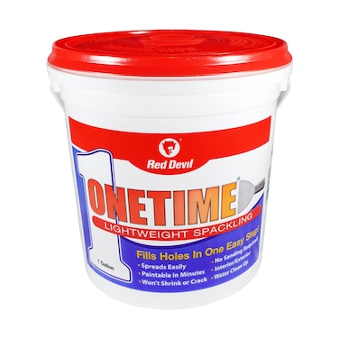 Red Devil 0541 ONETIME Lightweight Spackling 1 Gallon White