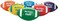 Junior Size Footballs Mulitcolor  Set of 6