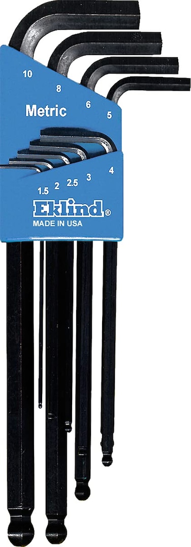 EKLIND 13609 BallHexL Key allen wrench  9pc set Metric MM sizes 1510 Long series