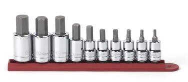 GEARWRENCH 38  12 Drive Hex Bit Metric Socket Set 10 Pc  80578