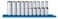 GEARWRENCH 10 Pc 12 Drive 6 Pt Deep Socket Set Metric  80704