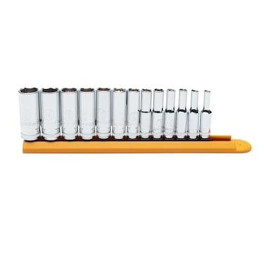 GEARWRENCH 13 Pc 14 Drive 6 Pt Socket Set Deep Metric  80304